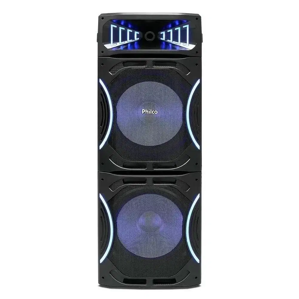 CAIXA DE SOM AMPLIFICADA PHILCO PCX35000 BLUETOOTH 3500W PRETA BIVOLT 