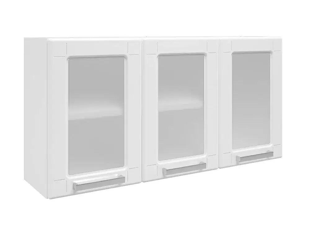ARMARIO 1.05M 3 PORTAS C/VIDRO MULTIPLA 6010-590 BRANCO A52XL105XP28 12KG BERTOLINI 