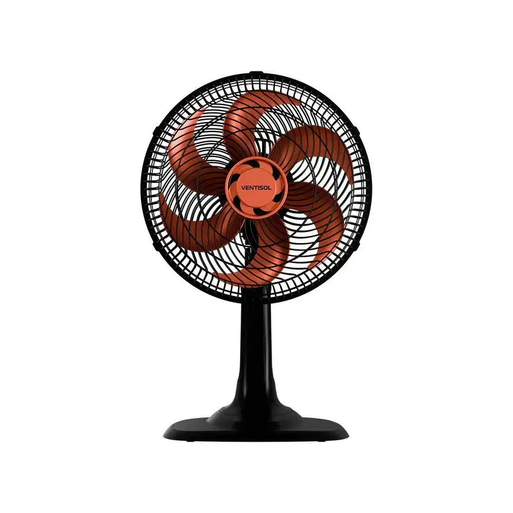 VENTILADOR DE MESA VENTISOL 30CM OSC TURBO 6 PAS 52W PREMIUM BRONZE 220V 